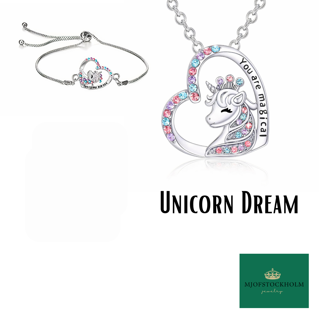 Unicorn Dreams - Halsband, örhängen & armband