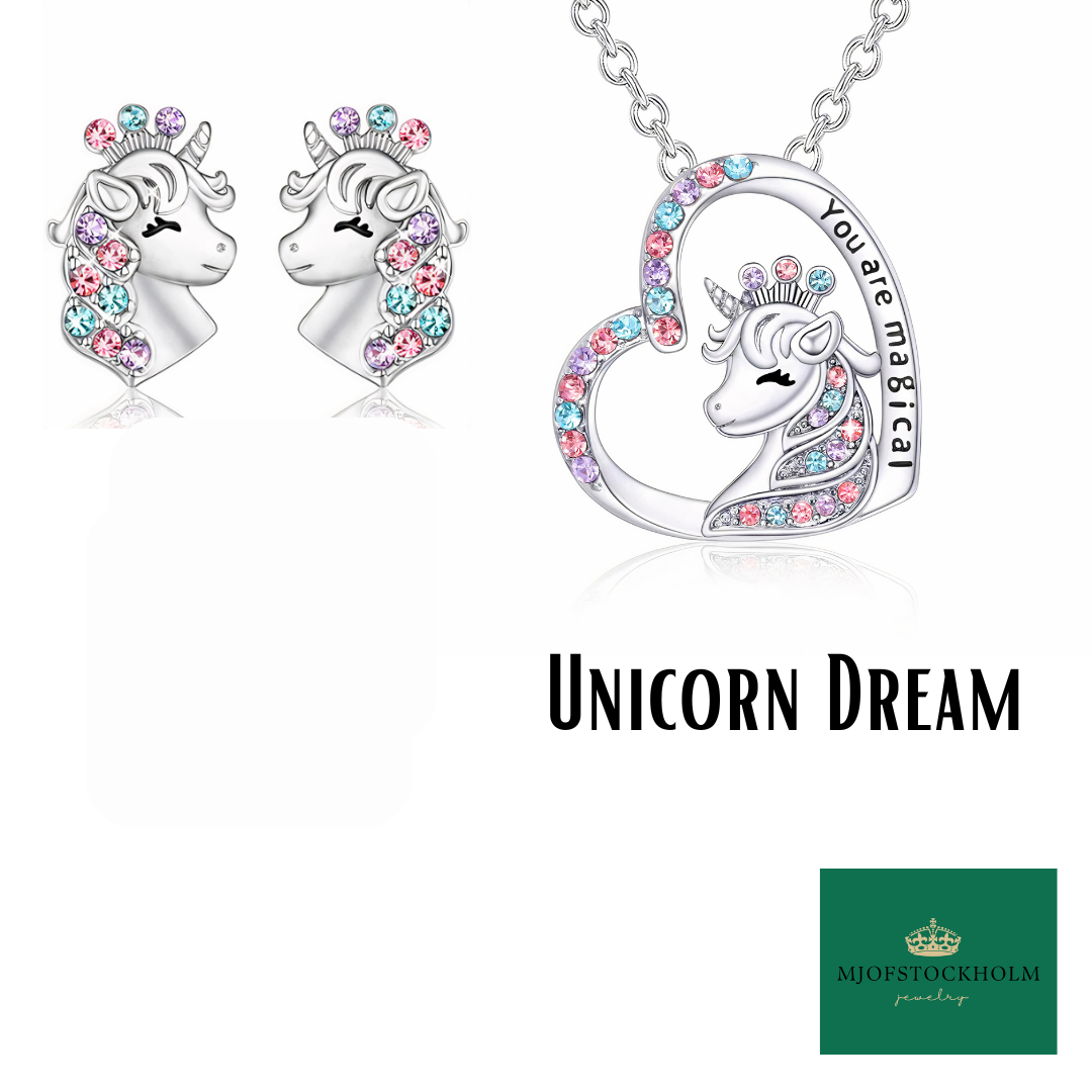 Unicorn Dreams - Halsband, örhängen & armband