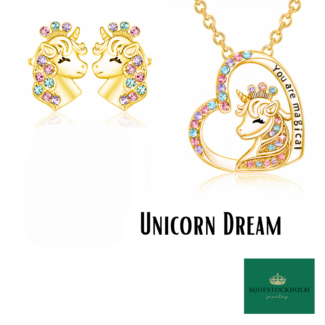 Unicorn Dreams - Halsband, örhängen & armband