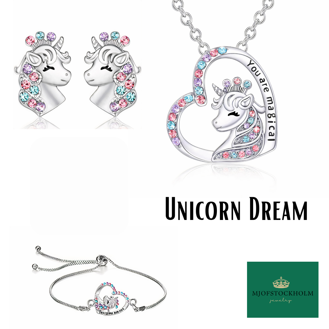 Unicorn Dreams - Halsband, örhängen & armband